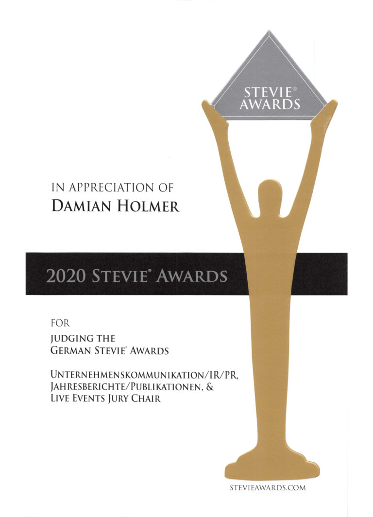 Auszeichnung Stevie Awards